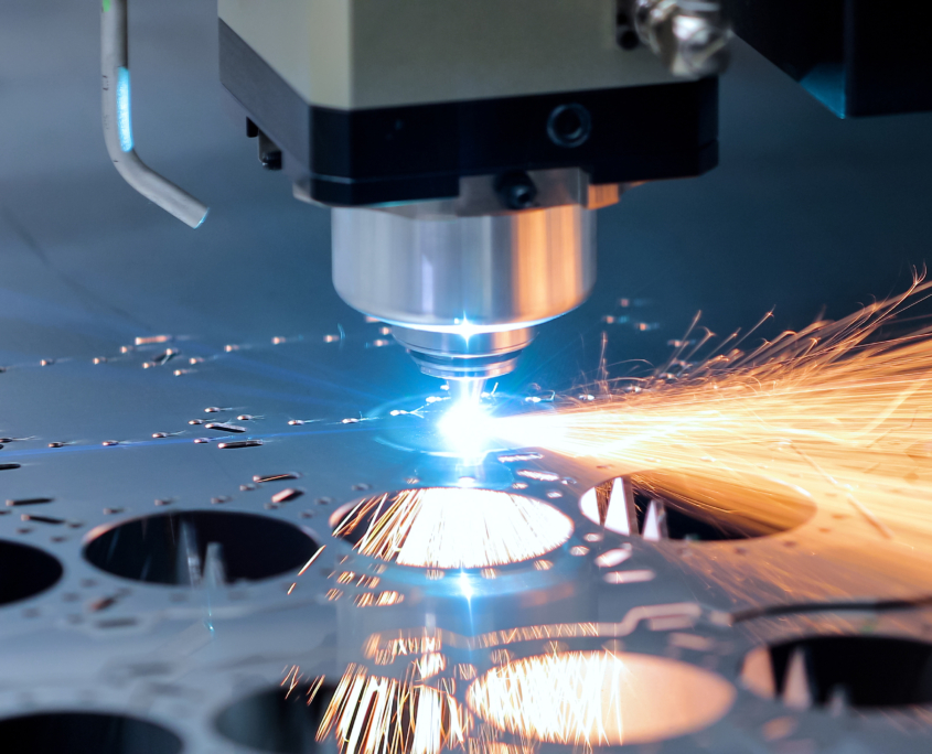 Cnc milling machine. Processing and laser cutting for metal in t