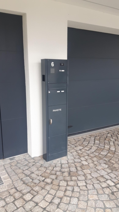 07 – Briefkastenstele Frontentnahme mit Paketkasten – Bild 05