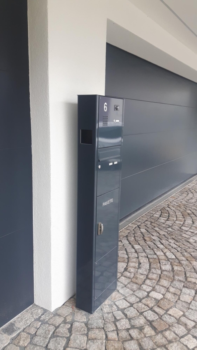 07 – Briefkastenstele Frontentnahme mit Paketkasten – Bild 06